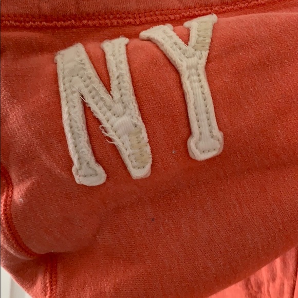 coral zip-up sweatshirt - Picture 3 of 5